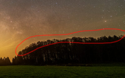 Halos in Milchstraßenbildern entfernen