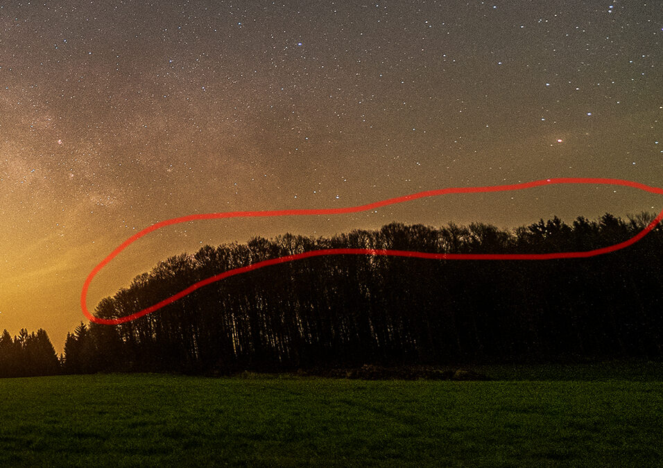 Halos in Milchstraßenbildern entfernen